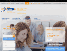 Tablet Screenshot of greta-aquitaine.fr